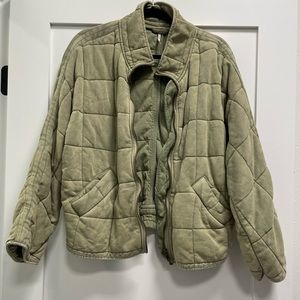 Free People Quilted Dolman Jacket